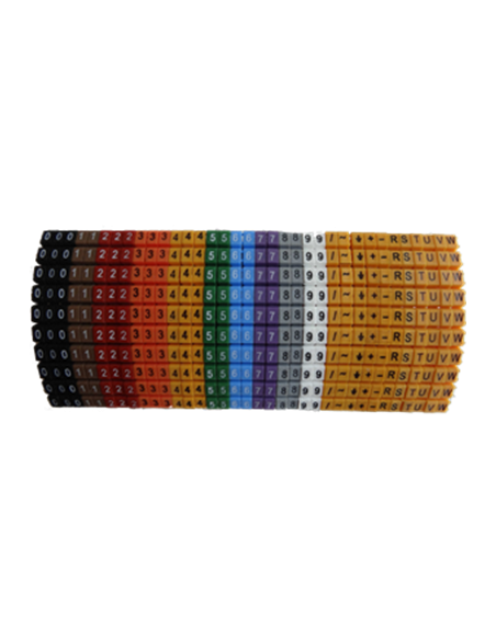 Aderkennzeichnung zum Aufclipsen 1.5 bis 2.5 mm²