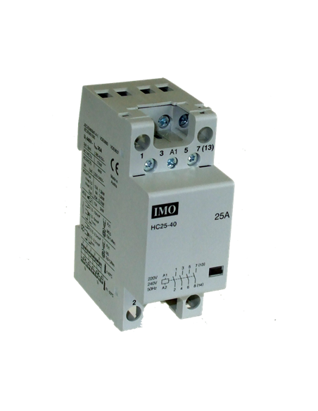 Reiheneinbau-Schütz 4-polig NO, 25A, Spulenspannung 230VAC