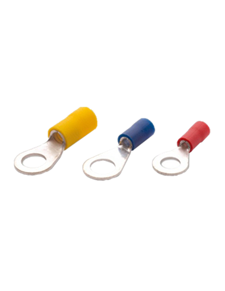Isolierter Ringkabelschuh zum quetschen