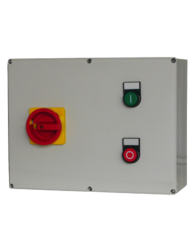 Motorstarter in Kunststoffgehäuse (ON/OFF + Trennschalter), ohne Überlastrelais