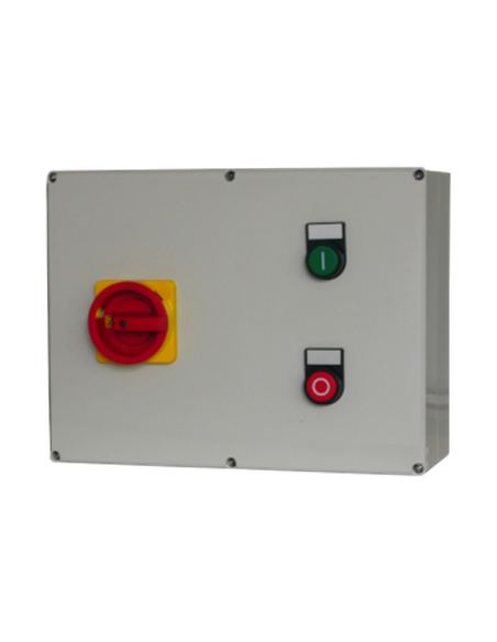 Motorstarter in Kunststoffgehäuse (ON/OFF + Trennschalter), ohne Überlastrelais