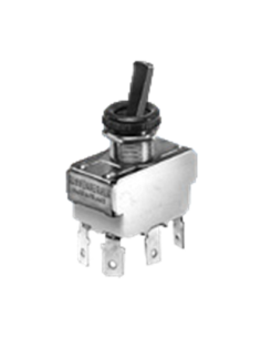 Kippschalter aus schwarzem Nylon, Bohrung Ø12mm