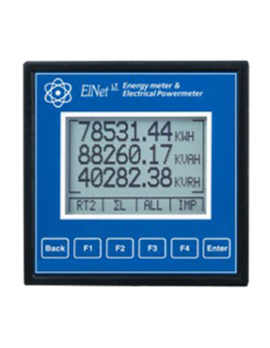 Elnet LT/TCP/IP Wattmeter V, I, P (Q, S), F, PF, harm.  Ethernet TCPIP