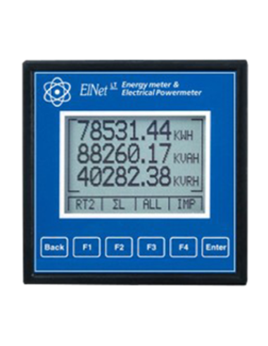 Elnet LT Leistungsmesser, V, I, P (Q, S), F, PF, Oberschwingung LCD-Display