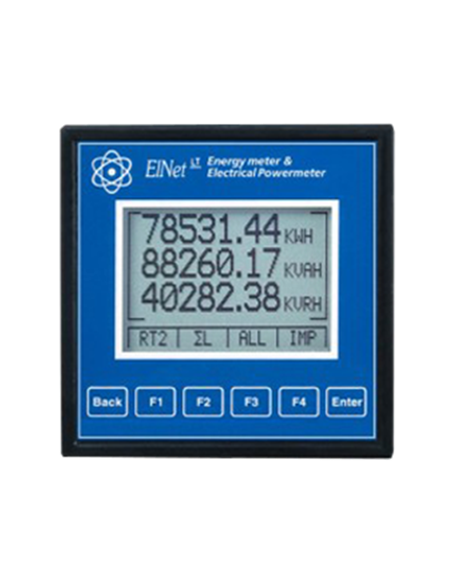 Elnet LT Leistungsmesser, V, I, P (Q, S), F, PF, Oberschwingung LCD-Display