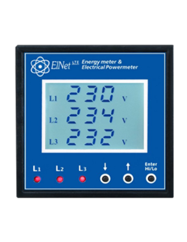 Elnet LTE Wattmeter V, I, P (Q, S), F, PF, THD MODBUS RS485