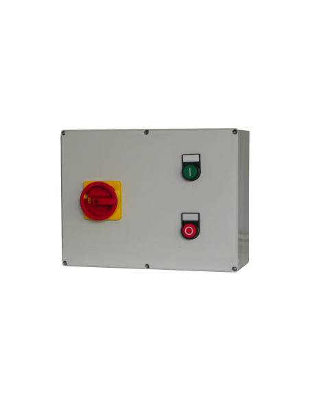 Motorstarter in Kunststoffgehäuse (ON-OFF + Trennschalter), ohne Überlastrelais