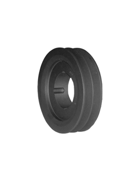 SPZ-Keilriemenscheibe, 2-rillig, mit Taper-Spannbuchse