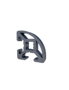 Aluminium-Strebenprofil Viertelkreis Alu 20x20R