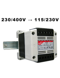 Transformator, vergossen IP20, primär 230/400V, Sekundär 115/230VAC