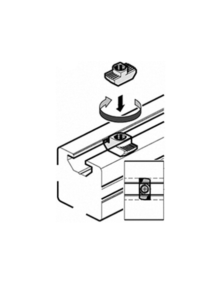 Edelstahl-Hammermutter