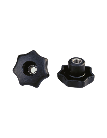 Sterngriff zur Klemmung mit durchgehendem Innengewinde