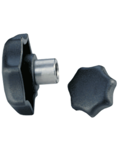 Polyamid-Sterngriff zur Klemmung mit Gewindeeinsatz