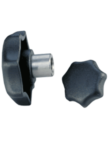 Polyamid-Sterngriff zur Klemmung mit Gewindeeinsatz