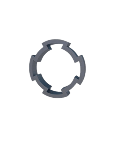 Aluminium-Strebenprofil rund D28L mit 4 Schnittstellen