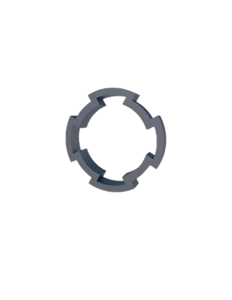 Aluminium-Strebenprofil rund D28L mit 4 Schnittstellen