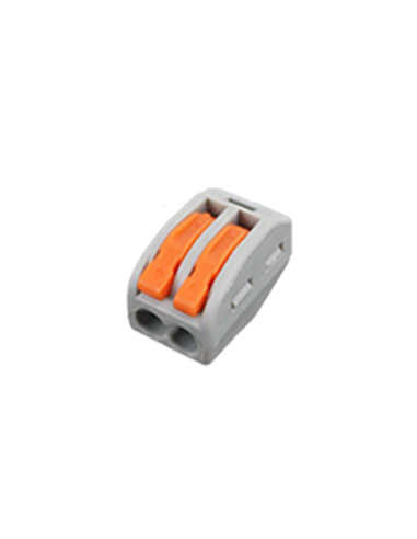 Schnell-Verbinungsklemme 0,75/4mm, grau/orange 10er-Pack