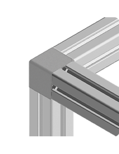 Abdeckkappe eckwinkel Aluneed TB grau RAL7004