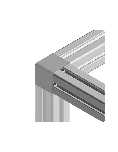 Abdeckkappe eckwinkel Aluneed TB grau RAL7004