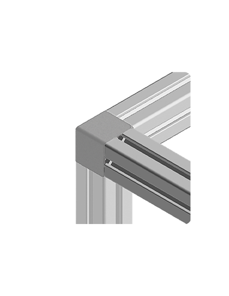 Abdeckkappe eckwinkel Aluneed TB grau RAL7004