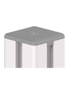 Abdeckkappe mit Loch Aluneed TB grau RAL7004