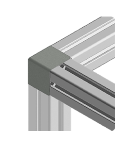 Abdeckkappe Eckwinkel Aluneed TI Grau RAL7042