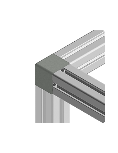Abdeckkappe Eckwinkel Aluneed TI Grau RAL7042