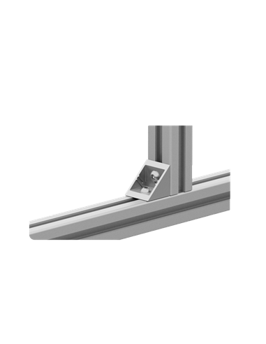 Abdeckkappe winkel profil Aluneed TI grau RAL7042