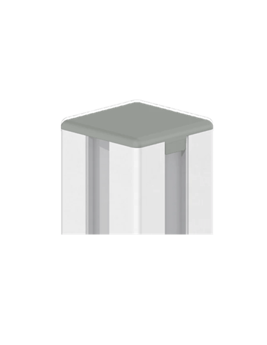 Standard-Abdeckkappe für Strebenprofil Aluneed TI grau RAL7042