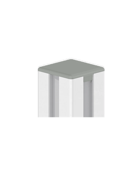 Standard-Abdeckkappe für Strebenprofil Aluneed TI grau RAL7042