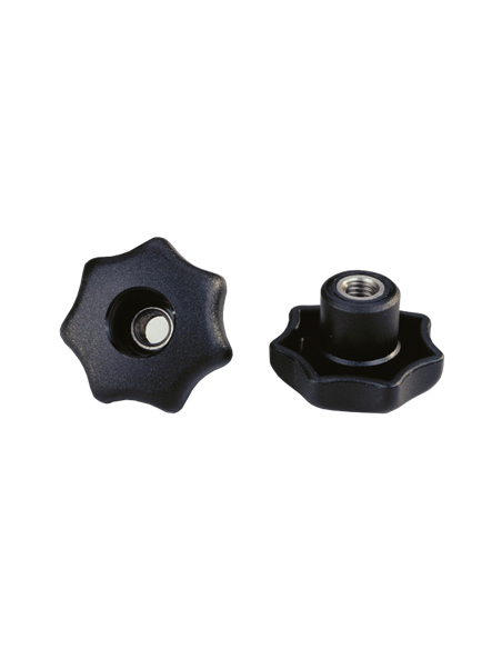 Sterngriff mit durchgehendem Innengewinde