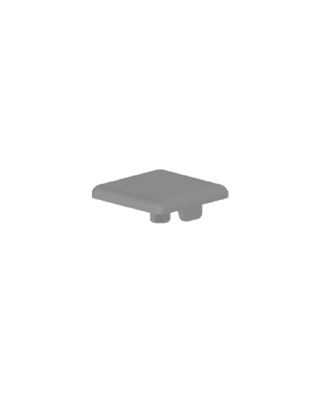 Standard-Abdeckkappe quadratisch für Aluneed TB-Strebenprofil 11x20 Grau RAL7004 091346S01
