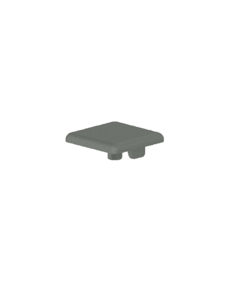 Standard-Abdeckkappe Profilende Aluneed TI 20X20 Gris RAL7042 091180S02