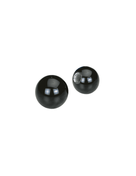 Kugelknauf Kunststoff Ø16 glatt, mit Gewinde M4x8