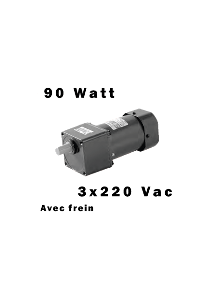 Kompakt-Getriebemotor T5GU KB, 3*220V + Bremse 90W n-7 U-min MZD_5T2B_090_U007LF