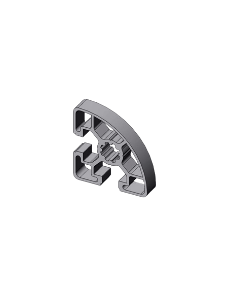 Aluminium-Strebenprofil 45x45R