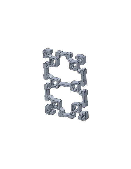Aluminium-Strebenprofil 10mm-Nut, 80x120, 1 Meter