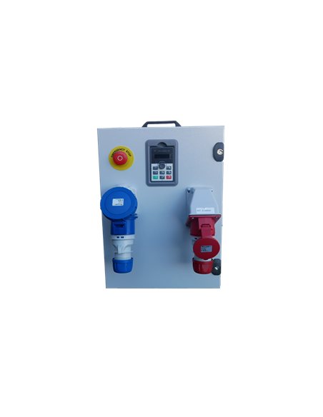 Schaltschrank mit 1Ph-3Ph-Umrichter VFR050 0.75 kW