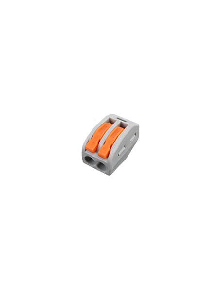 Schnell-Verbindungsklemme 0,75-4mm 2 Leiter grau-orange, 10er-Pack