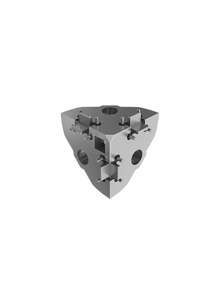 Eckwinkel für R5I-Profil 20x20 mit Befestigungssatz