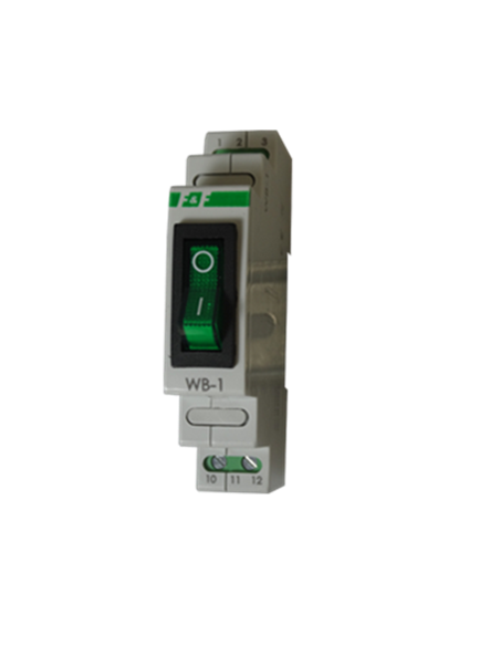 Interrupteur lumineux modulaire 15A 250VAC pour Rail-din