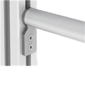 Verbindungsplatte für rechtwinklige Profile mit Rundprofil D28mm