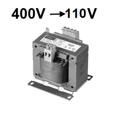 Transformator einphasig 400V=> 110V